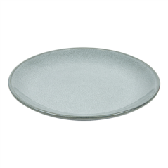 ASSIETTES 'AKALA'  Ø21x14,5x2,7 CM GRIS VERDÂTRE STONEWARE (6 UNITÉ)