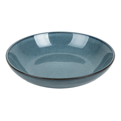 ASSIETTES CREUSES 'AKALA'  Ø20x11,2x4,4 CM BLEU STONEWARE (6 UNITÉ)