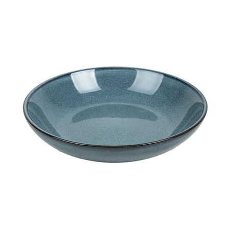 ASSIETTES CREUSES 'AKALA'  Ø20x11,2x4,4 CM BLEU STONEWARE (6 UNITÉ)