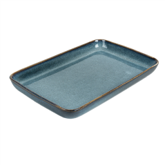 Image PLATEAUX 'AKALA'  20,5x13,5x2,5 CM BLEU STONEWARE (6 UNITÉ) #1