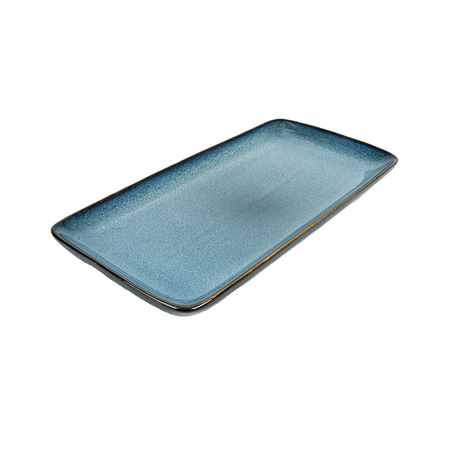 Image PLATEAUX 'AKALA'  28x14x2,5 CM BLEU STONEWARE (4 UNITÉ) #1
