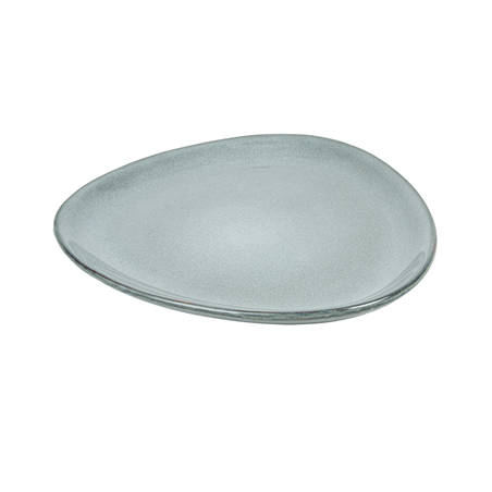 Image ASSIETTES TRIANGULAIRES 'AKALA'  Ø27,5x25x2,5 CM GRIS VERDÂTRE STONEWARE (6 UNITÉ) #1