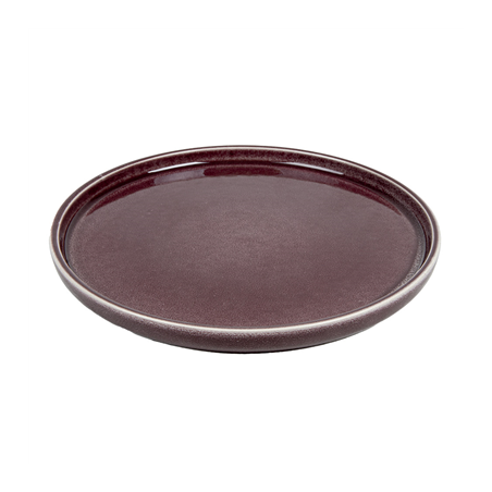 Image ASSIETTES 'AKALA'  Ø21x2 CM BORDEAUX STONEWARE (6 UNITÉ) #1