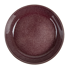 Image ASSIETTES CREUSES 'AKALA' 630 ML Ø20x4,5 CM BORDEAUX STONEWARE (6 UNITÉ) #5