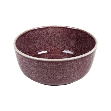 Image BOL 'AKALA' 680 ML Ø15x6,2 CM BORDEAUX STONEWARE (6 UNITÉ) #1