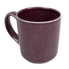 Image TASSES À CAFÉ 'AKALA' 390 ML Ø 9x6x10 CM BORDEAUX STONEWARE (6 UNITÉ) #1