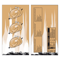 Image SACS POUR 1 POULET RÔTI  45 G/M2 + 20µ PP 18+5,5x33 CM MARRON KRAFT (500 UNITÉ) #1