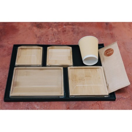 ASSIETTE CUBIK BAMBOU 100