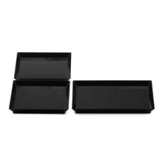 ASSIETTE CUBIK NOIR 130