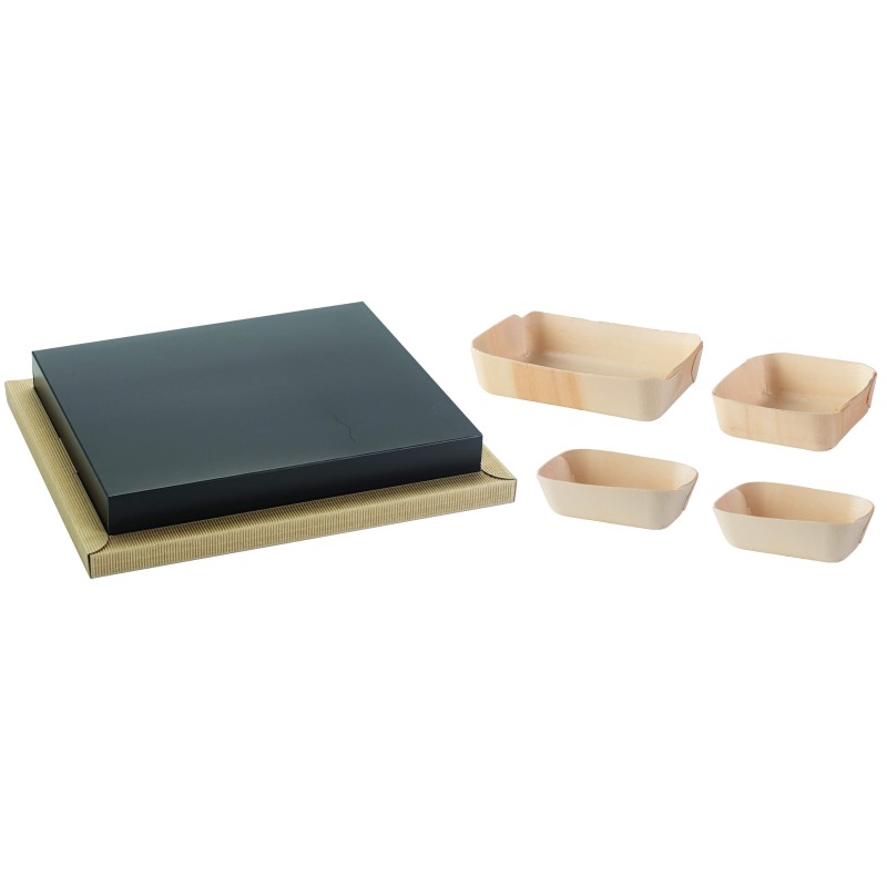 PLATEAU MADERADINE VERSION A + COUVERCLE NOIR