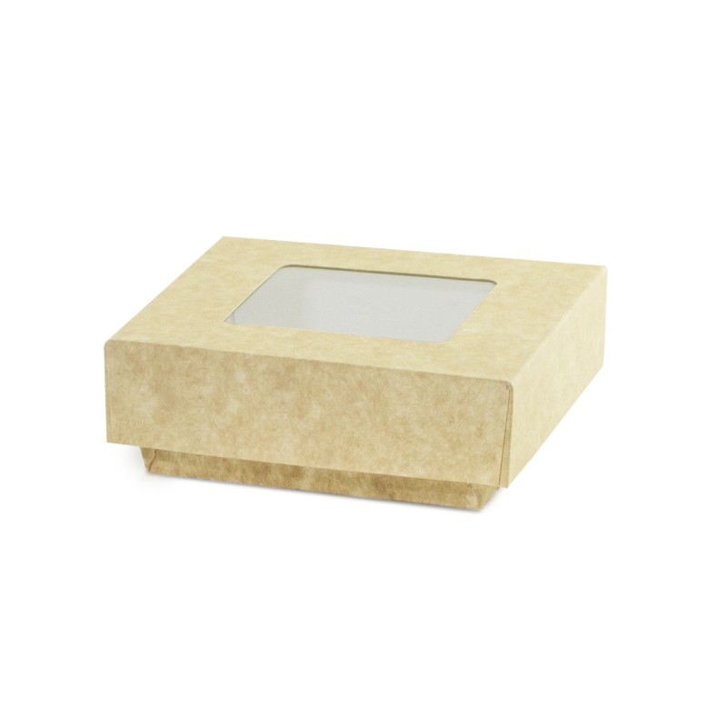 BARQUETTE NATURAL KRAFT 40CL + COUVERCLE BARQUETTE NATURAL KRAFT 40CL + COUVERCLE