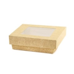 Image BARQUETTE NATURAL KRAFT 75CL + COUVERCLE #1