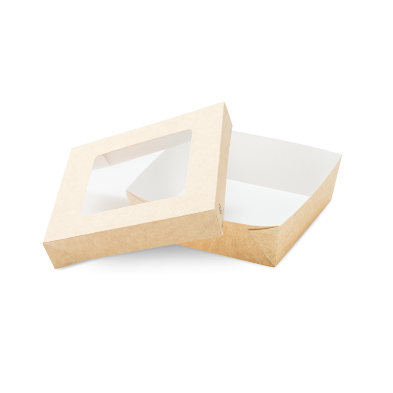 BARQUETTE NATURAL KRAFT 1L + COUVERCLE BARQUETTE NATURAL KRAFT 1L + COUVERCLE