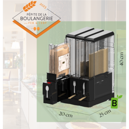 Image DISTRIBUTEUR COUVERTS WOODLERY - 3 CARTOUCHES #1