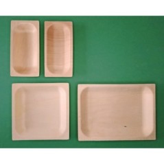 Image KIT ASSIETTES CUBIK BOIS "VERSION A" + COUVERCLES #1