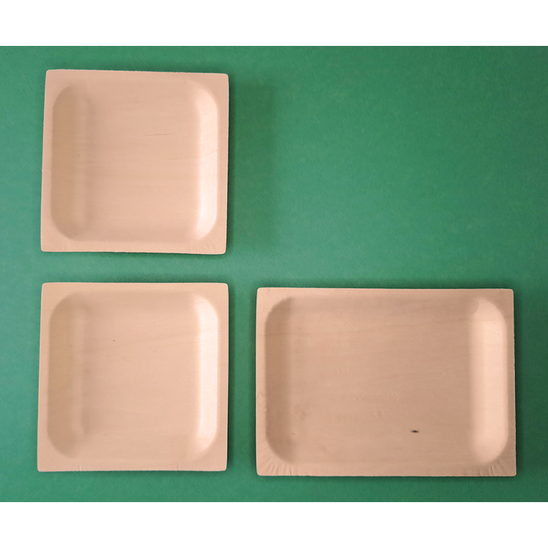 KIT ASSIETTES CUBIK BOIS "VERSION B"