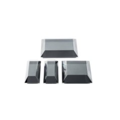 KIT ASSIETTES CUBIK NOIR "VERSION A" + COUVERCLES