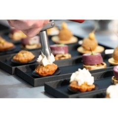 PLATEAU CATERLUX NOIR ATLAS 1/4