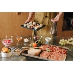 PLATEAU CATERLUX NOIR BORD DROIT ATLAS 1/2