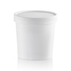 Image POT MULTI-USAGES BLANC 35 CL + COUVERCLE #1