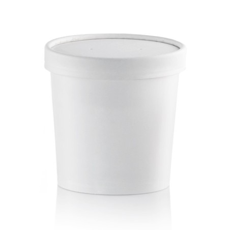 Image POT MULTI-USAGES BLANC 35 CL + COUVERCLE #1