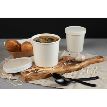 POT MULTI-USAGES BLANC 35 CL + COUVERCLE