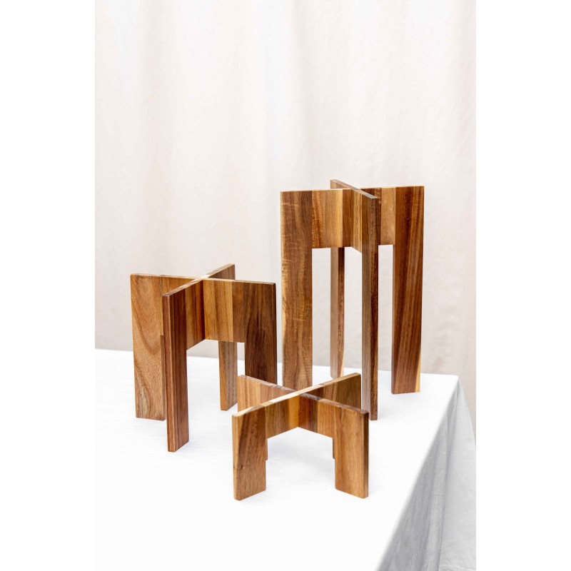 <h2>Description détaillée du produit :</h2>
<p>Le ACACIA 3 REHAUSSES GIGOGNE est un ensemble de rehausses gigognes en acacia, co