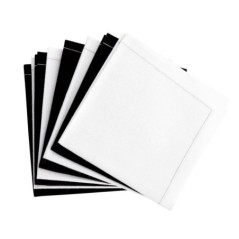 Image SERVIETTE NOIRE PLIÉE (10x30) #1