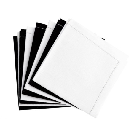 Image SERVIETTE NOIRE PLIÉE (10x30) #1