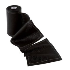 Image SERVIETTE NOIRE PRÉDÉCOUPÉE (6x100) #1