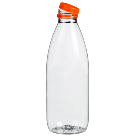 Bouteille plastique avec bouchon 1000 ml