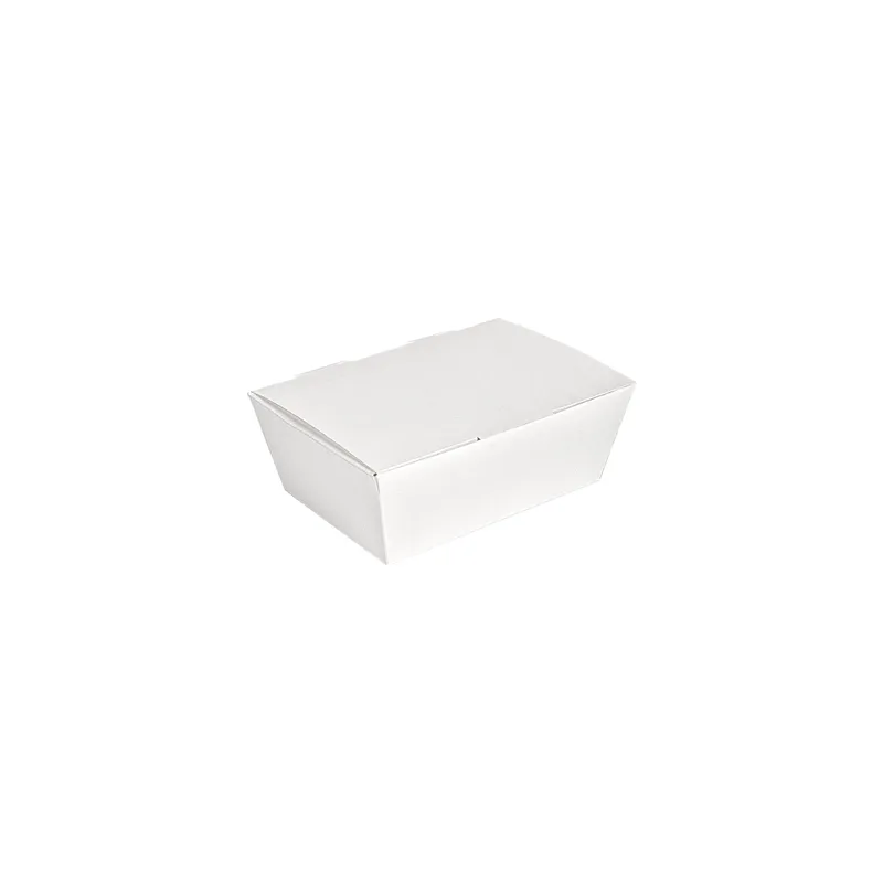 BOÎTES REPAS COUVERCLES THEPACK 500 ML 14x9,7x5 CM BLANC CARTON NANO-MICRO + ALUMINIUM (480 UNITÉ)