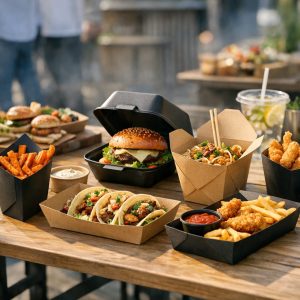 emballage street food illustration for Emballages innovants pour street-food : praticité et style